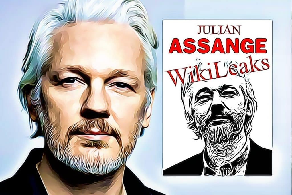 Ilustrácia Julian Assange