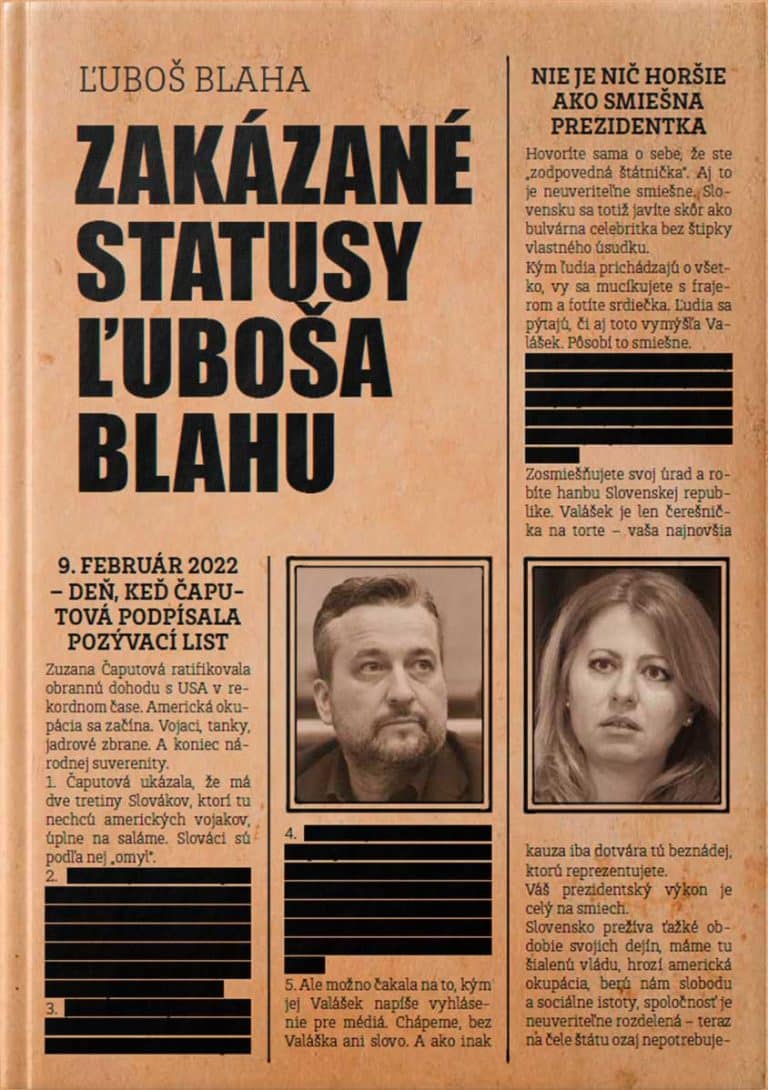 Obálka knihy Zakázané statusy ľuboša Blahu od autora: Ľuboš Blaha